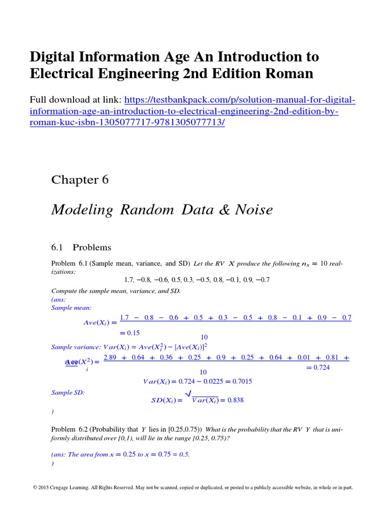 Modeling Random Data & Noise in Engineering | PDF | Teaching Methods ...