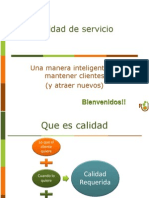 Charla de Calidad de Servicios