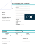 Checklist Self-Assessment CPPKRTB