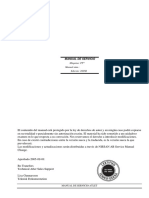 Manual de Servicio: Máquina: PP Manual Núm.: Edición: 2005B