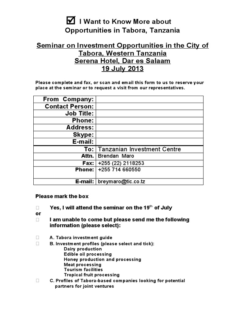 Investment Forum Response Sheet Samples1 PDF