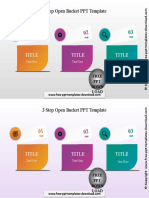 3 Step Open Bucket PPT Template