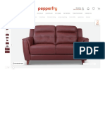Buy Patrick Leather 2 Seater Sofa in Red Colour at 40% OFF by Durian - Pepperfry