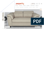 Buy Ertico Leatherette 2 Seater Sofa in Cream Colour at 40% OFF by Vittoria - Pepperfry