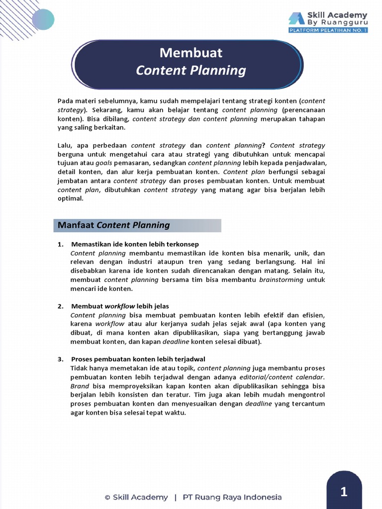 Membuat Conten Marketing | PDF