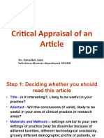 Critical Appraisal Article