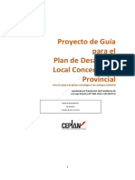 CEPLAN - Proyecto de Guía PDLC Provincial