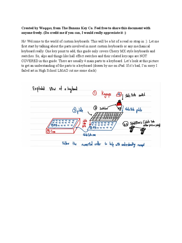 Keyboard Guide | Download Free PDF | Printed Circuit Board | Switch