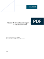 Manual de Funcionamiento y Usos de La Camara de Gesell