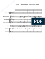Uptown Funk Brass Woodwinds Ensembles - MSCZ - Full Score