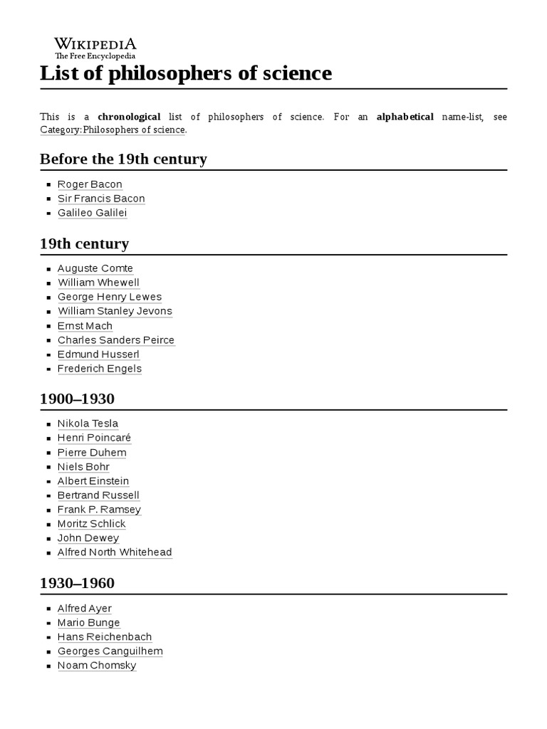 List Of Philosophers