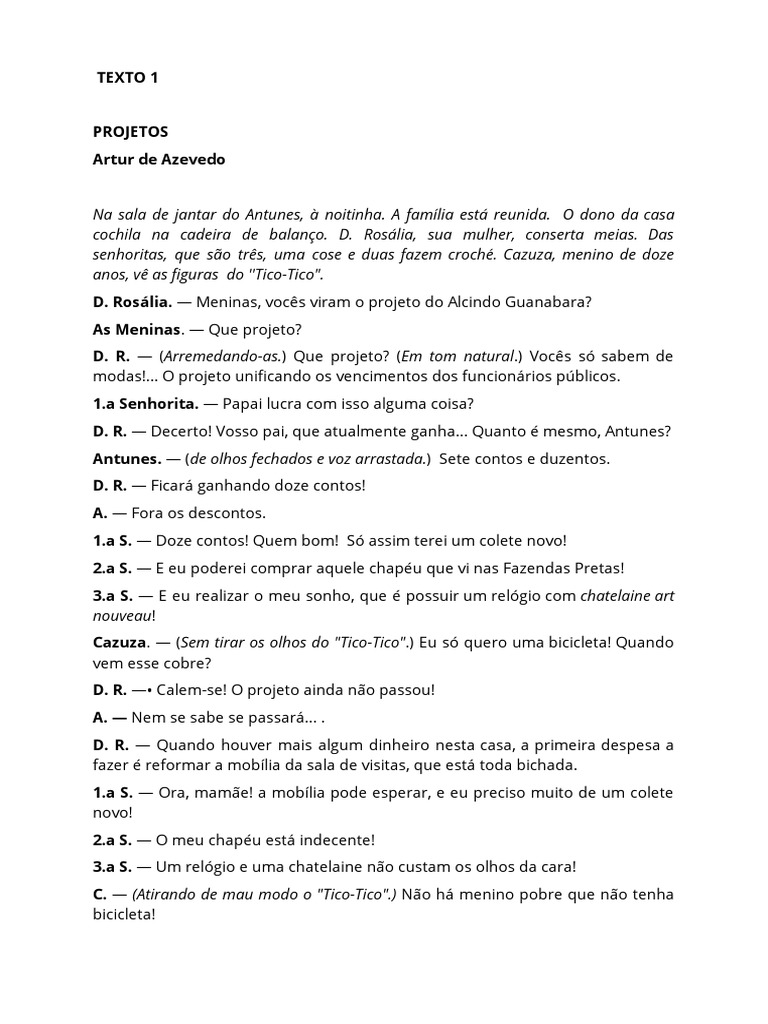 Textos Dramáticos para Impressão | PDF