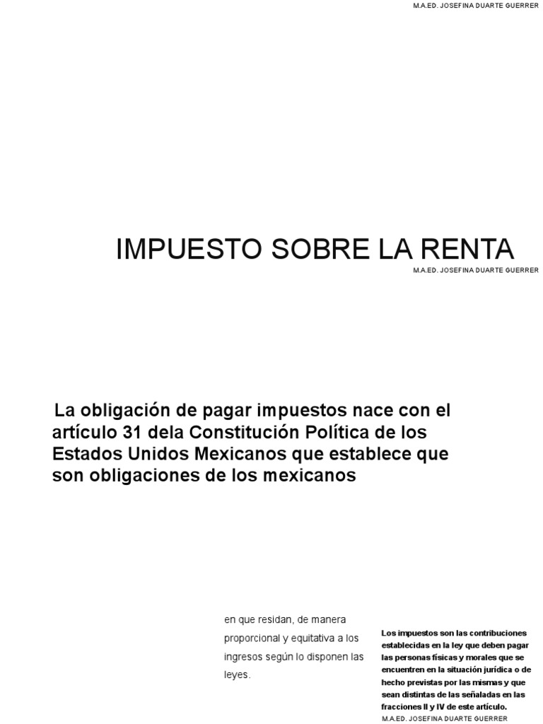 Guía Completa del ISR en México | PDF | Impuesto sobre la renta | Salario