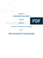 Measuring The Training Rig: Industrial Insulation
