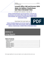 Illustrated Microsoft Office 365 and Access 2016 Intermediate 1st Edition Friedrichsen Solutions Manual 1