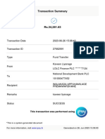 Transaction Summary: This Transaction Was Performed Using