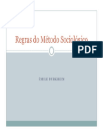 Regras Do Método Sociológico