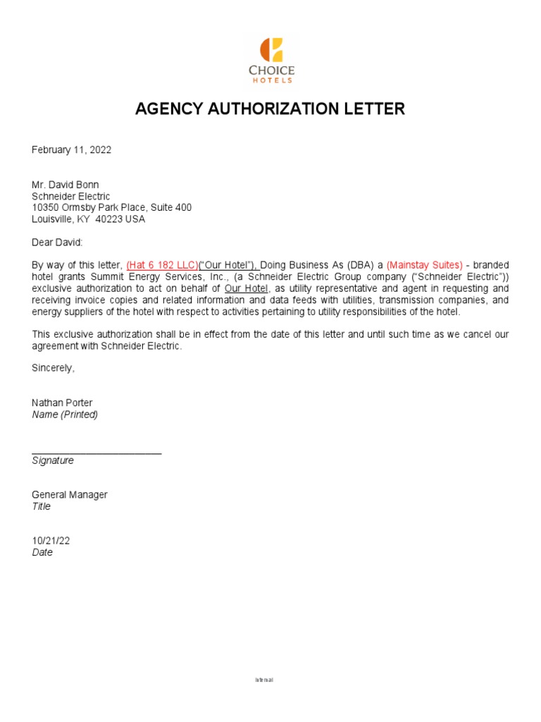 Letter of Authorization (LOA) | PDF