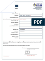 Form Pendaftaran PSSI