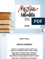 Escola Dominical 2018 19-08 e 26-08