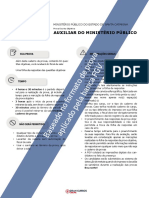 MP SC 1 Simulado Auxiliar Do Ministerio Publico Pos Edital Completo Folha de Respostas