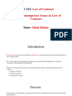Knowledge Area 06 - Contemporary Issues in Contract Law