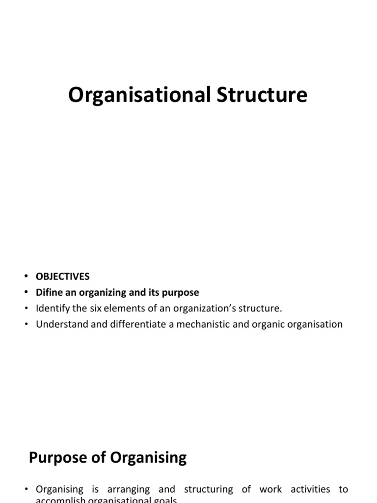 Understanding Organizational Structure | PDF | Organizational Structure ...