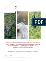 18.-Protocolo para Observacion Fauna Con Fines Turisticos Puerto Arturo RBM