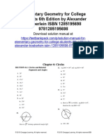 Elementary Geometry For College Students 6th Edition Alexander Solutions Manual Download