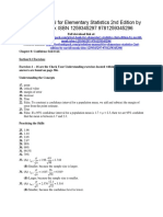 Elementary Statistics 2nd Edition Navidi Solutions Manual Download