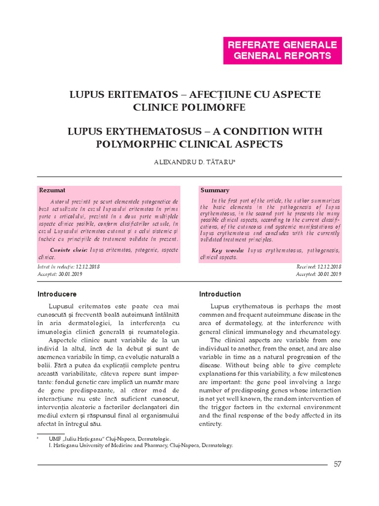 Lupus Erythematosus: Clinical Insights | PDF