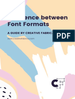 Difference Between Font Formats
