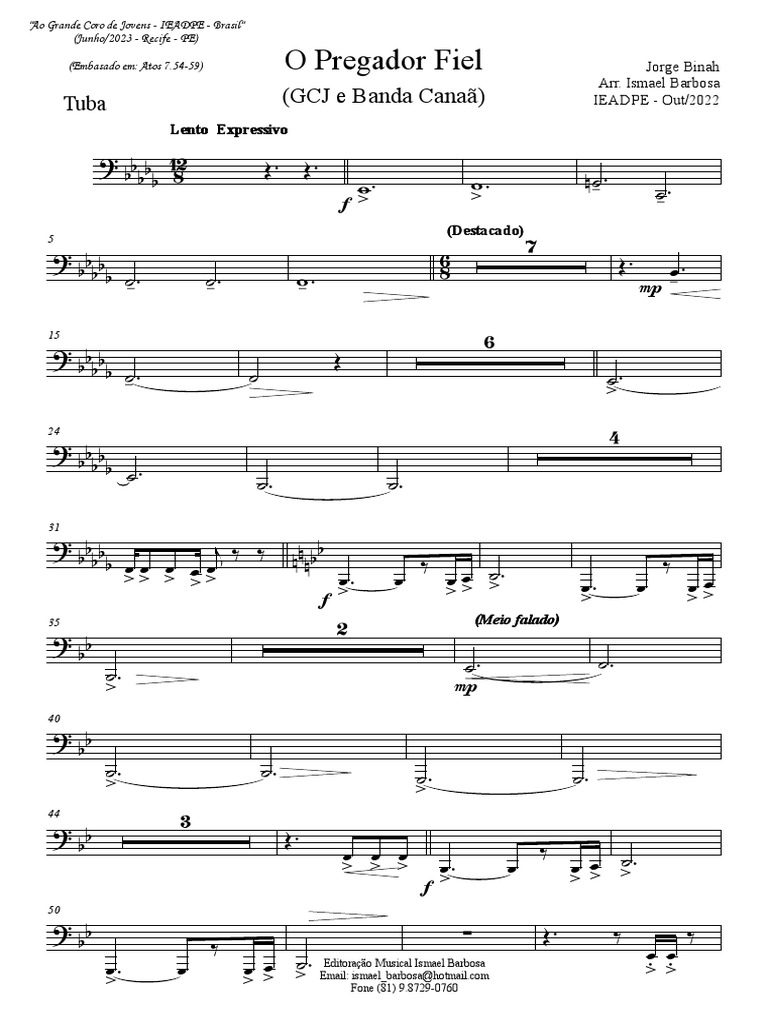 Letra e Cifra de O Pregador Fiel | PDF