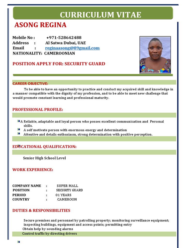 Regina Security Guard PDF