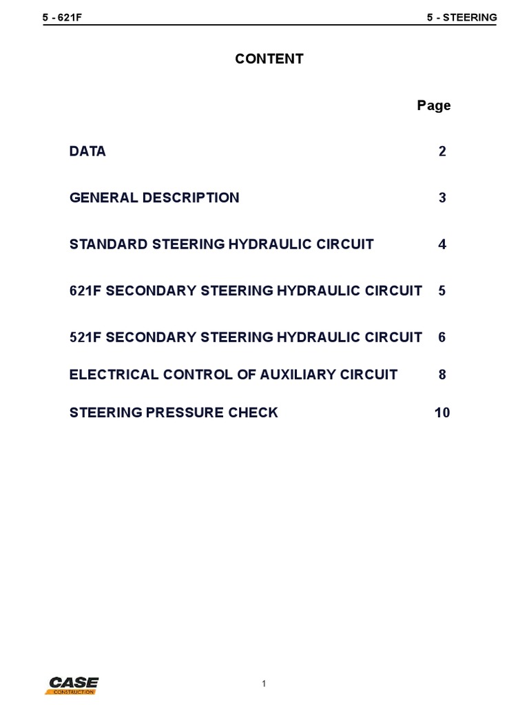 Section 5 - Steering 5-621F | PDF | Valve | Vehicles