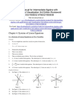 Intermediate Algebra With Applications and Visualization 3rd Edition Rockswold Solutions Manual 1