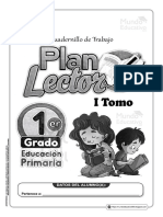 Cuaderno Trabajo Plan Lector 1o-Primaria I-Tomo