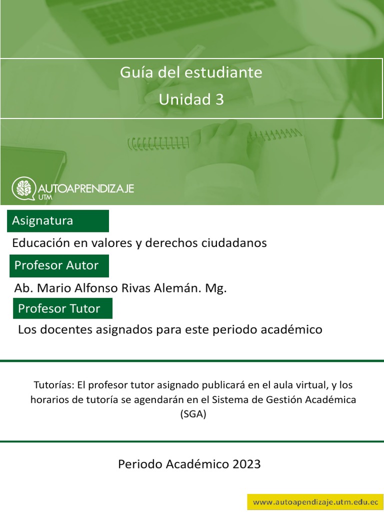 Guia de Aprendizaje Unidad 3 Revisado | PDF