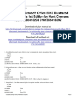 Enhanced Microsoft Office 2013 Illustrated Fundamentals 1st Edition Hunt Test Bank Download
