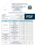 Libreta de Notas Del - 4to Grado 2022