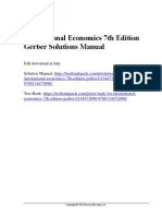 International Economics 7th Edition Gerber Solutions Manual 1