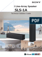 Powered Line-Array Speaker SLS 1A Technical Solution Guide, 2022