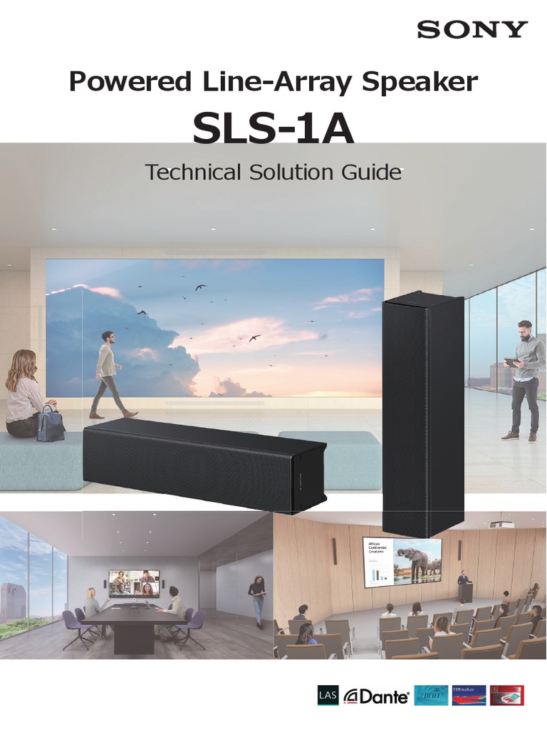 Powered Line-Array Speaker SLS 1A Technical Solution Guide, 2022 | PDF