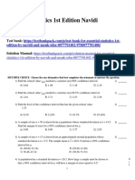 Essential Statistics 1st Edition Navidi Test Bank Download