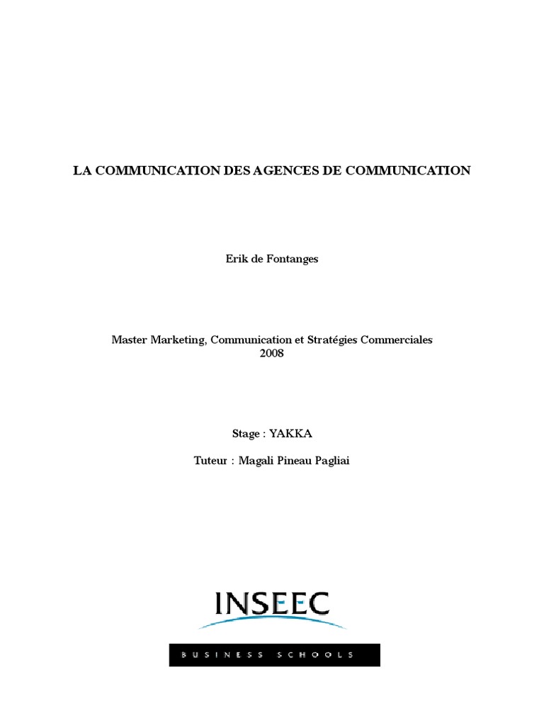 La Communication Des Agences de Communication | PDF | Marque ...