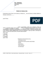 Modelo Habeas Data 2fase Direito Administrativo Alexandre Mazza 01-10-09 Aula 07 Renata Cristina