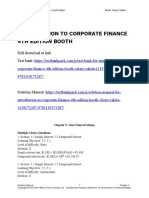Introduction To Corporate Finance 4th Edition Booth Solutions Manual 1