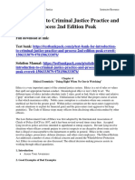 Introduction To Criminal Justice Practice and Process 2nd Edition Peak Solutions Manual 1