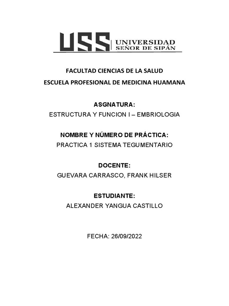 Practica 1 sistema tegumentario descargar gratis pdf embri n gene