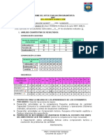 Informe de Evaluacion Diagnóstica 1ro e